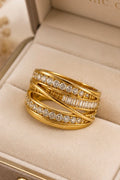 Golden Baguette Wrap Ring