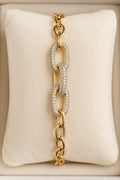 Pave Link Chain Bracelet