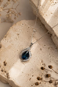 Sapphire Teardrop Pendant