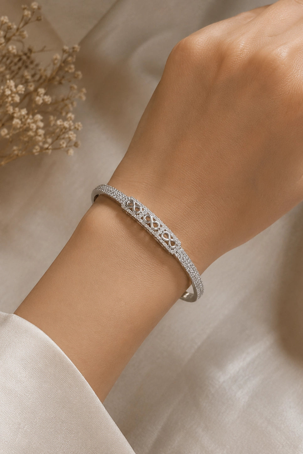 Infinity Pave Bangle