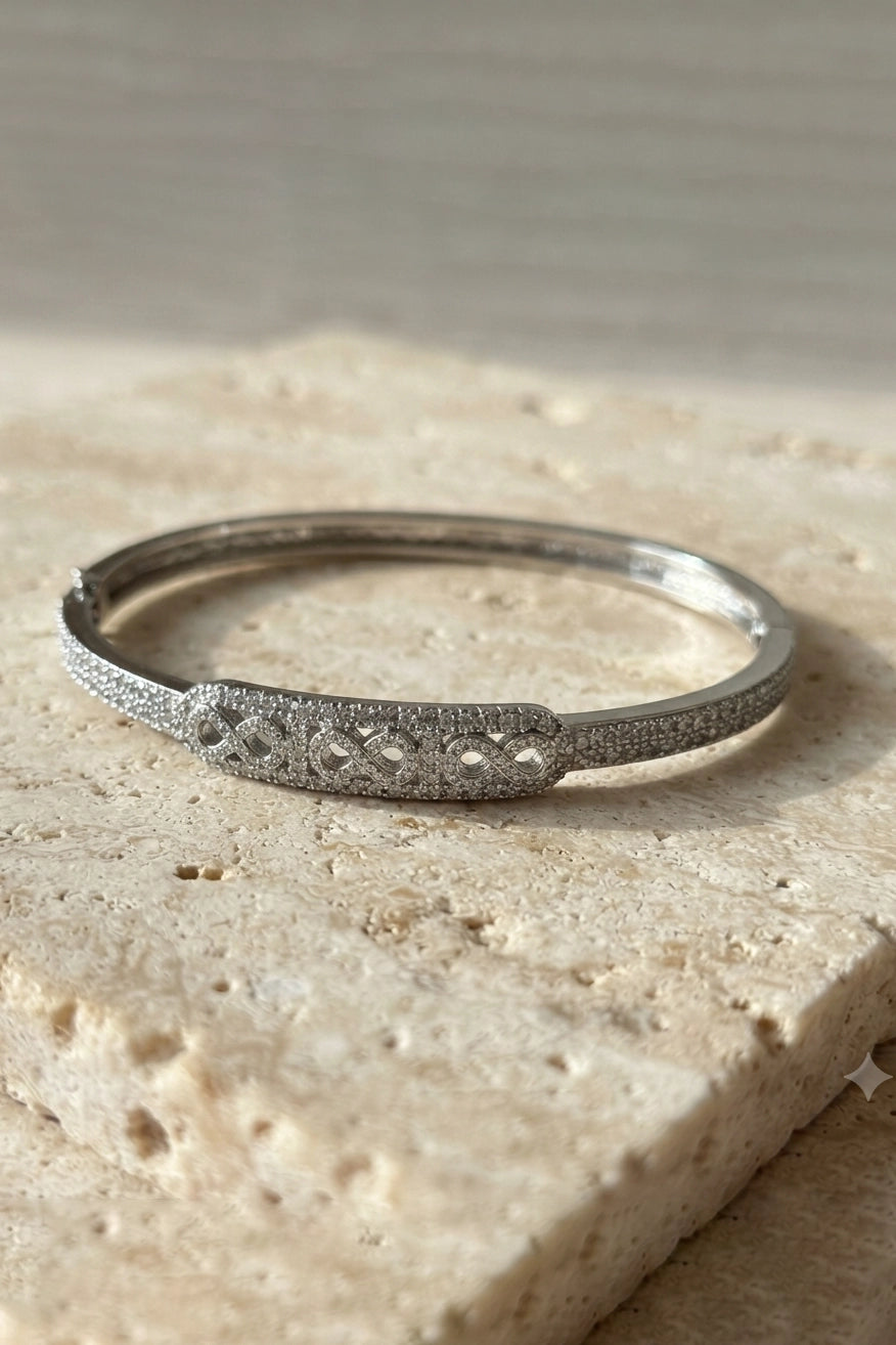 Infinity Pave Bangle