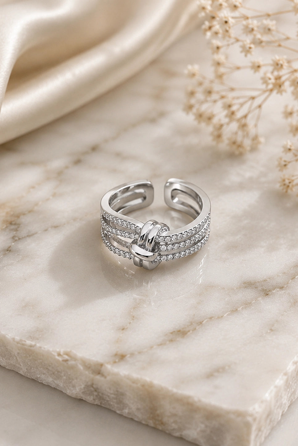Knot Multi-Band Ring