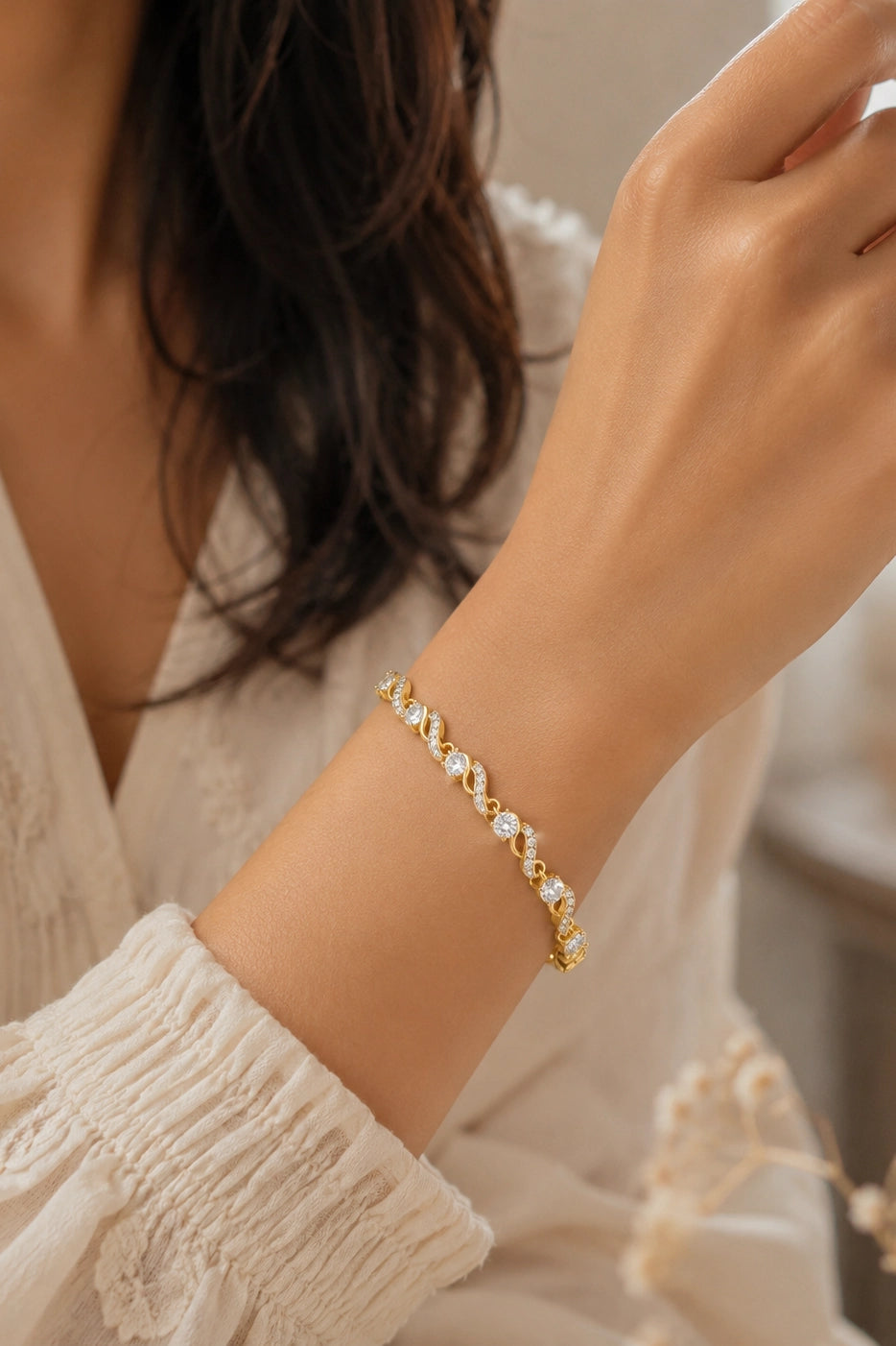 Golden Swirl Bracelet