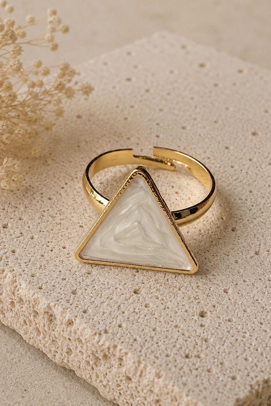 Gold Crossover Ring
