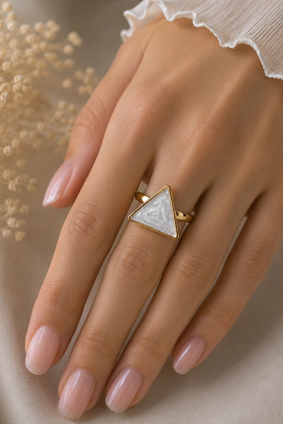 Gold Crossover Ring