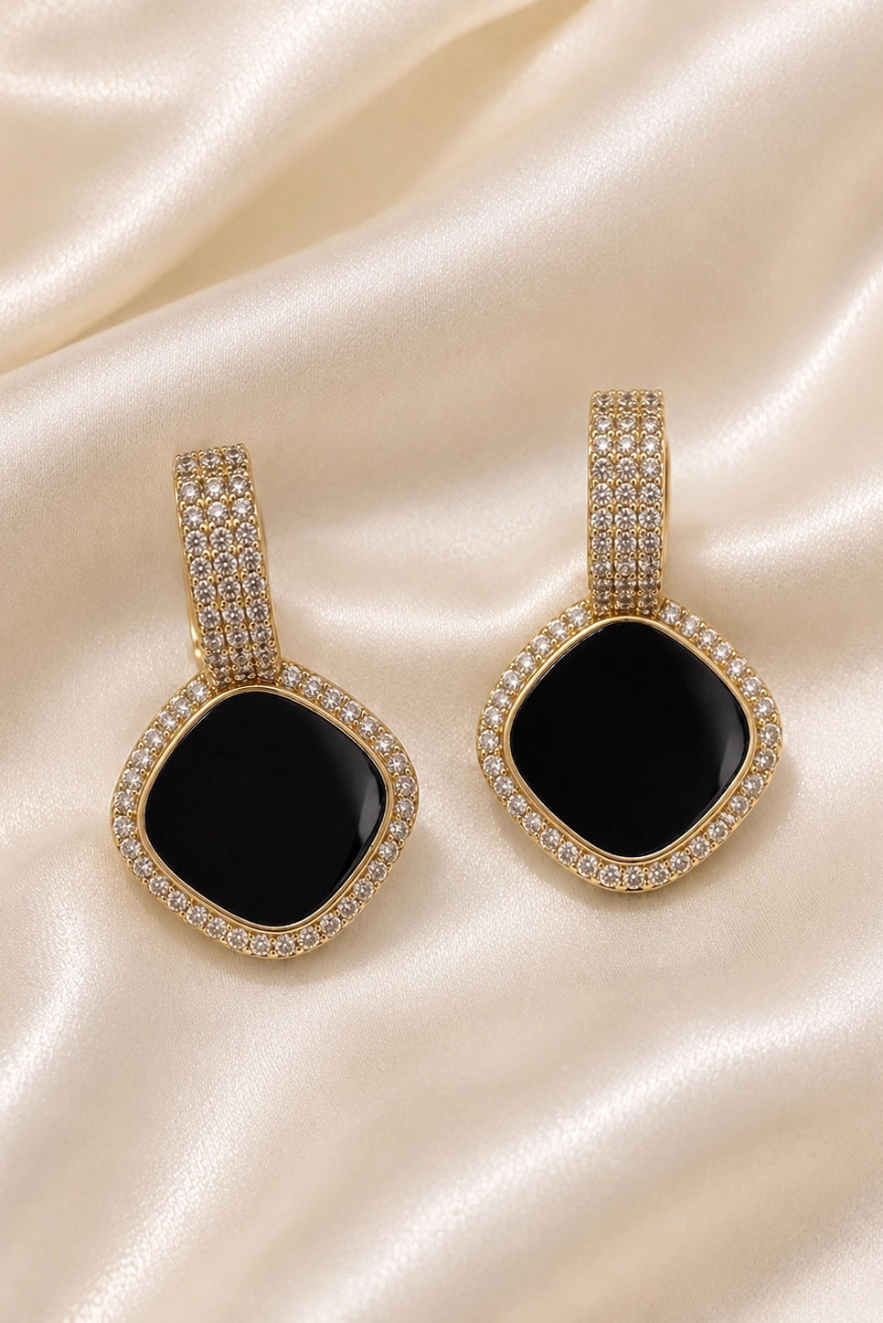 Noir Pave Drops