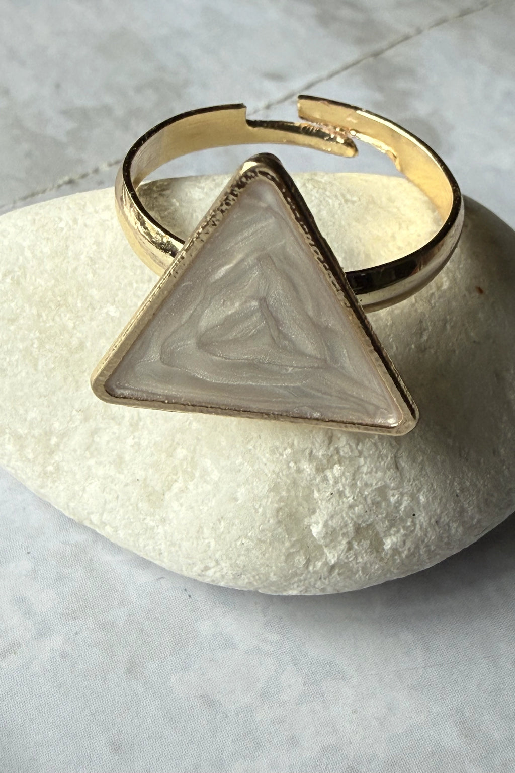 Gold Crossover Ring