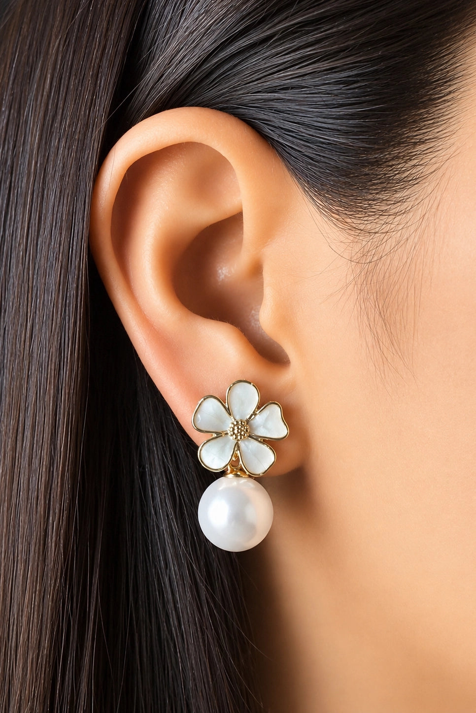 Fleur Pearl Drops-White