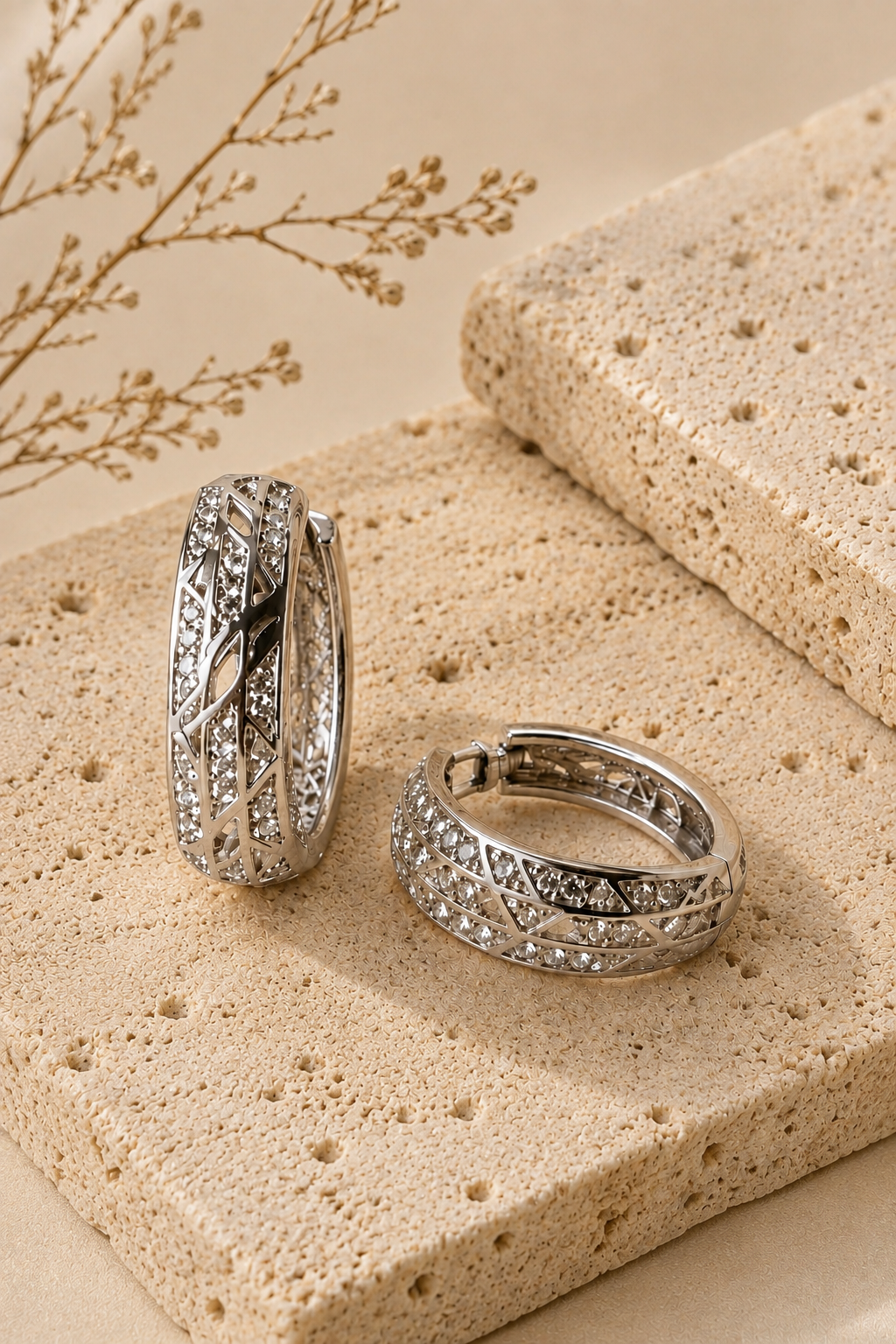 Pave Cuban Hoops