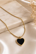 Black Heart Pendant Necklace