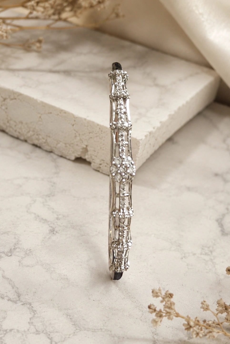 Bamboo Pave Bangle
