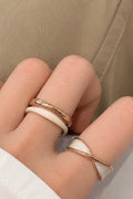 Gold Enamel Duo Set (2 pc)