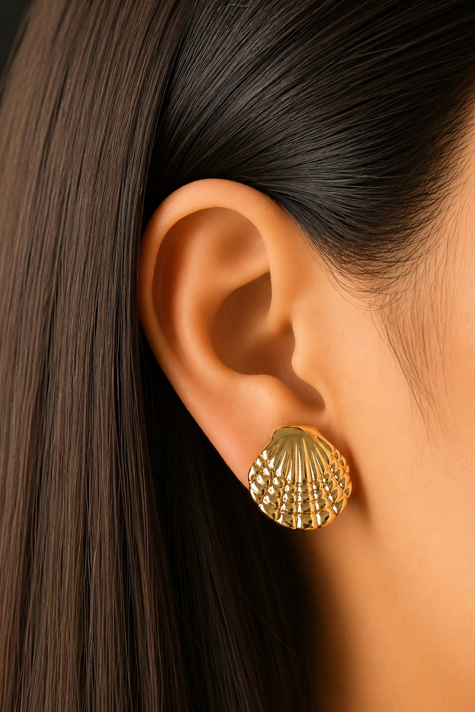 Textured Crescent Hoops