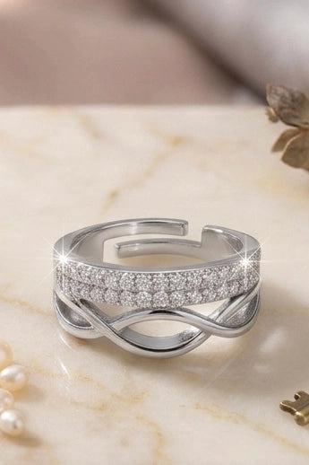 Wave Pavé Ring