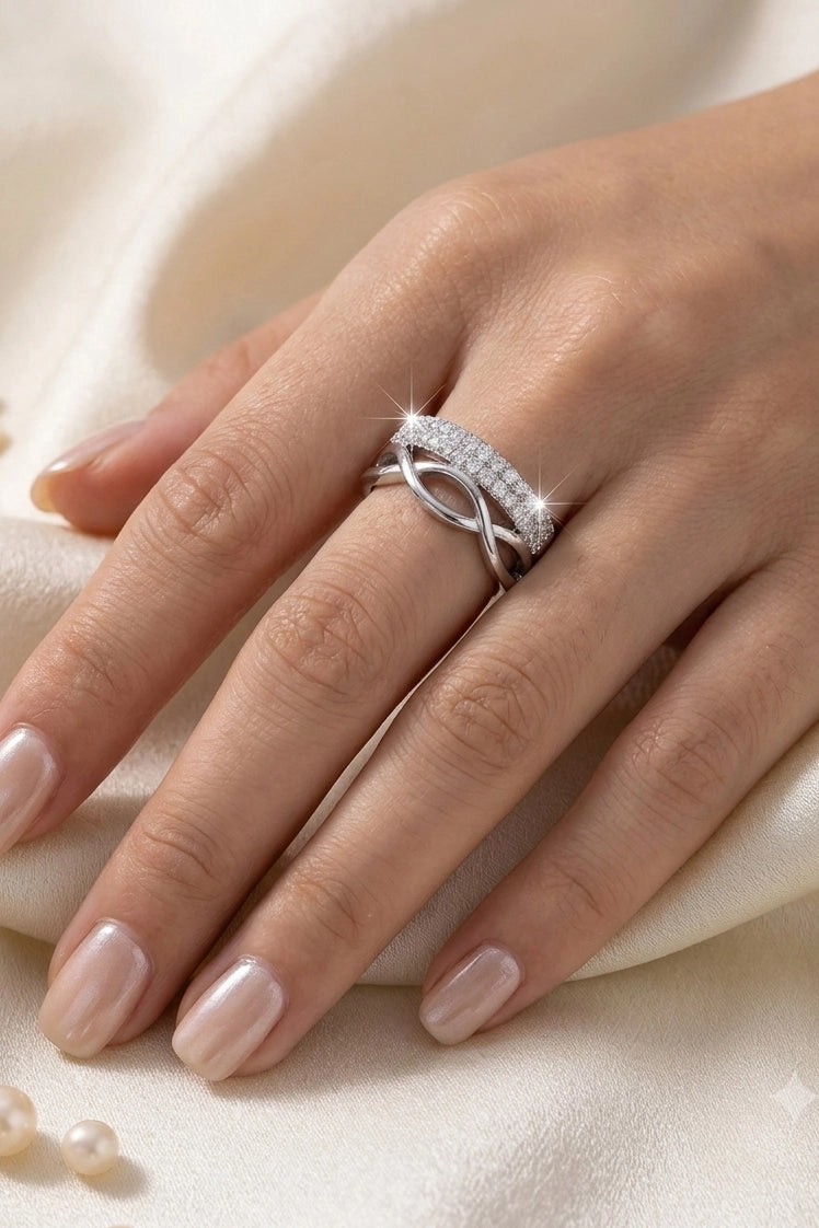 Wave Pavé Ring
