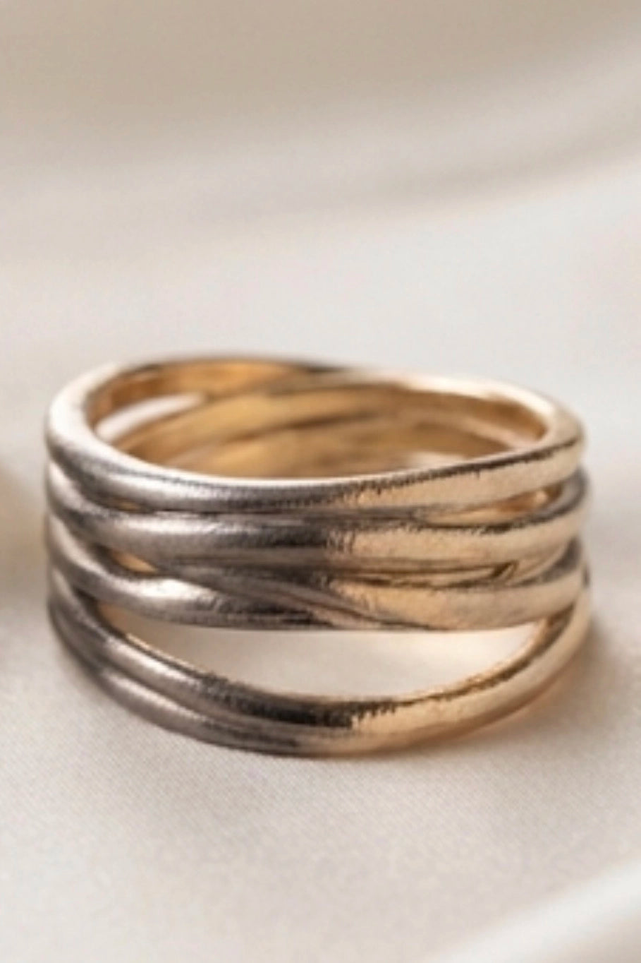 Gold Strand Wrap Ring