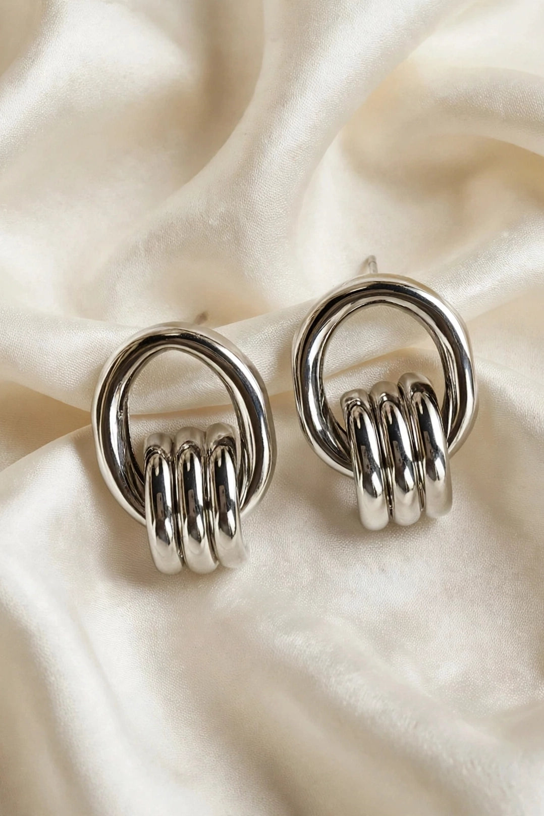 Silver Coil Ring Studs