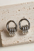 Silver Coil Ring Studs