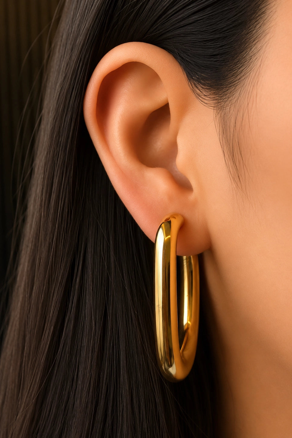 Square Edge Hoops