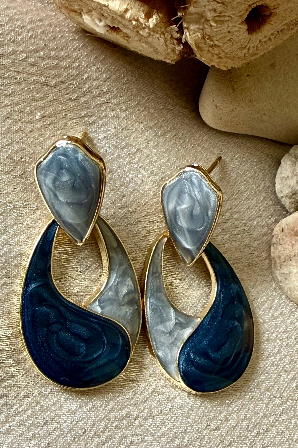 Denim Swirl Drops