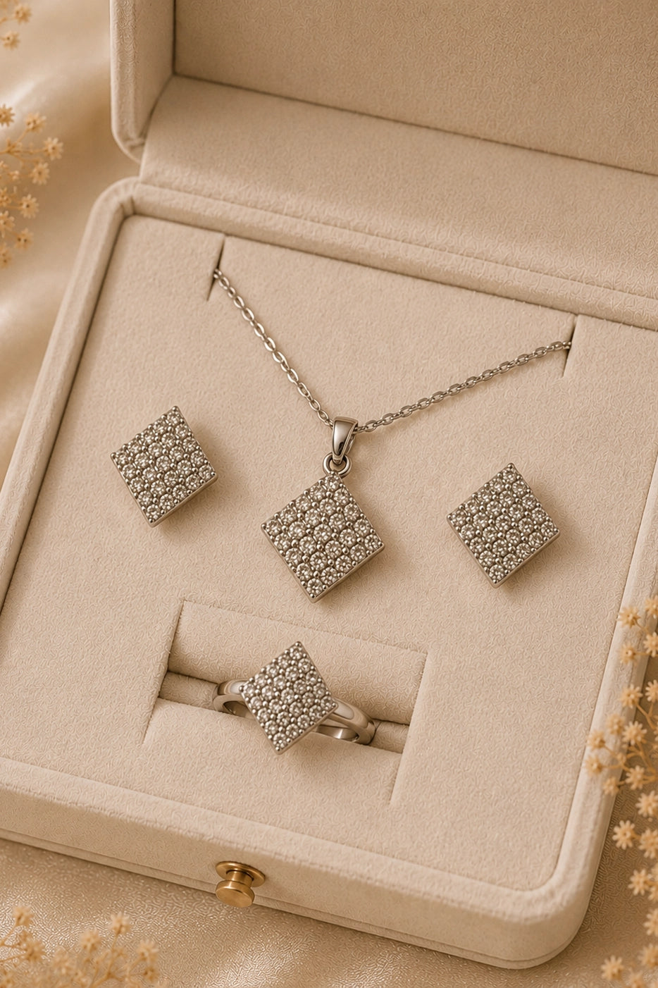 Pave Cushion 4-pc Set