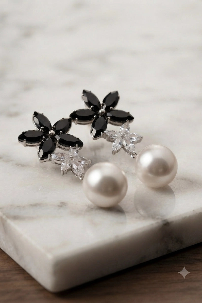 Noir Bloom Pearl Drops