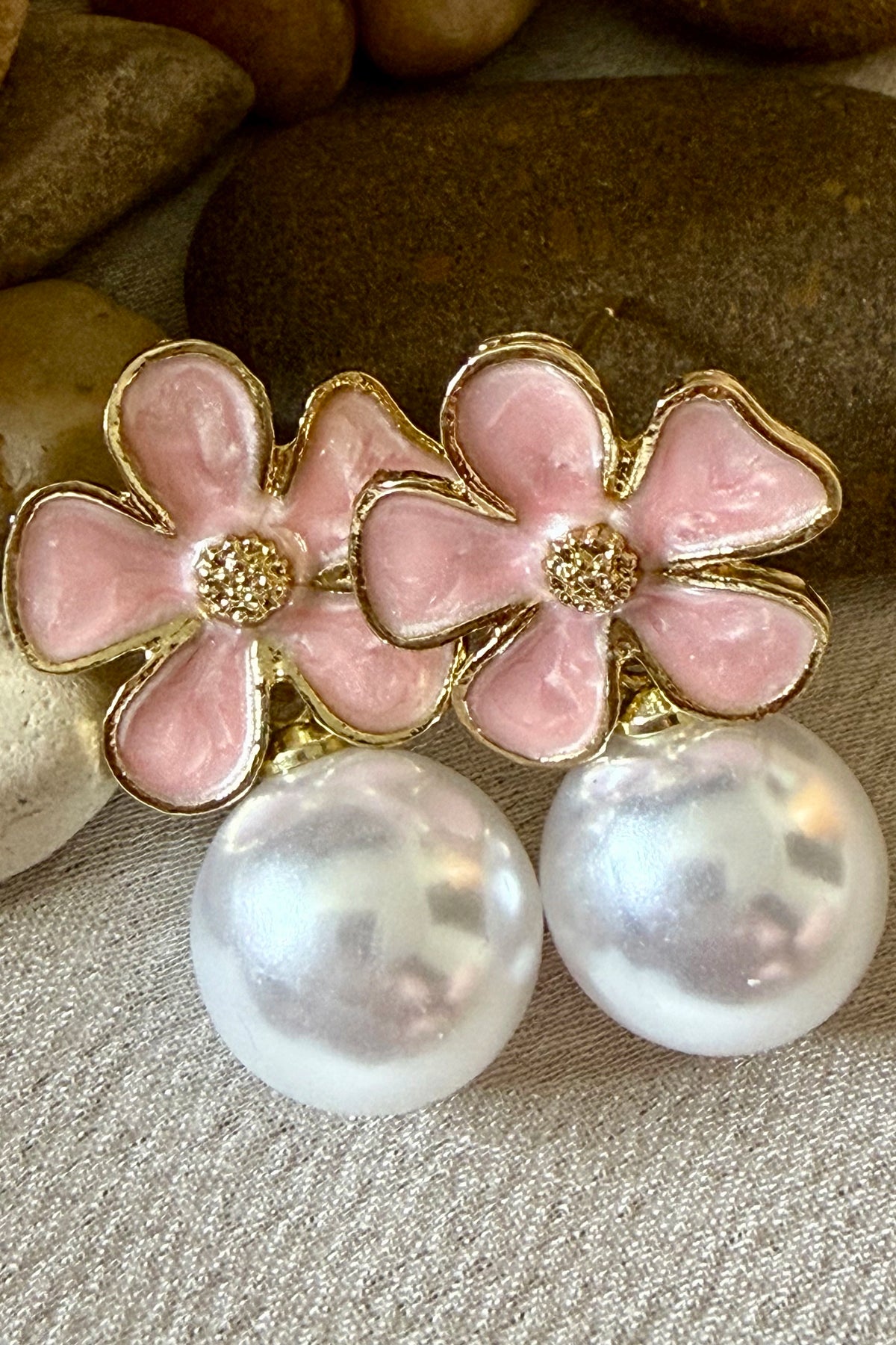 Fleur Pearl Drops-Pink