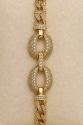 Crystal Circle Link Bracelet