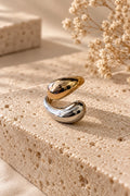 Two-Tone Teardrop Bypass Ring