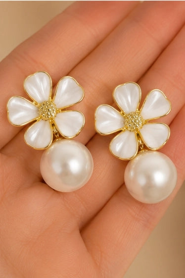 Fleur Pearl Drops-White