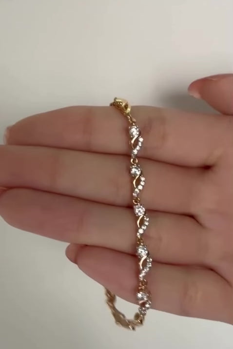 Golden Swirl Bracelet