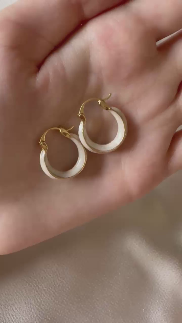 3 piece Ivory Marble Bangle Set