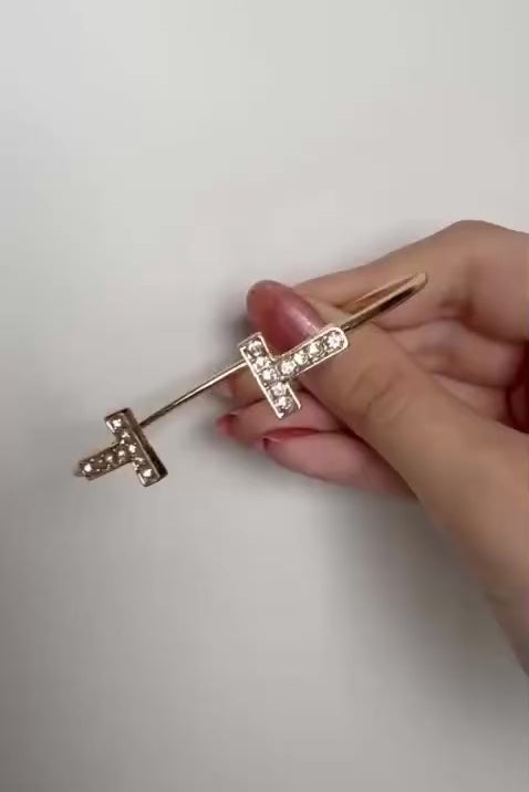 Crystal T-Bar Cuff